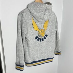 Mini Boden Harry Potter Seeker Zip Up Hoodie Sherpa Lined Kids size 9-10